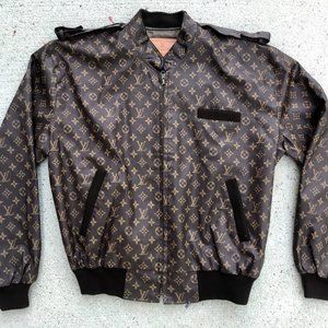 VINTAGE MEMBERS ONLY "DAPPER DAN" LEATHER BOMBER